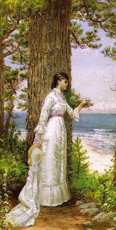 Alfred Thompson Bricher Under The Seaside Tree china oil painting image